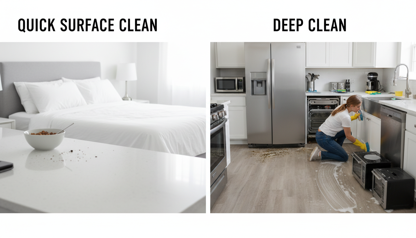 What Is the Difference Between Deep Cleaning and Regular Cleaning?